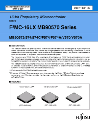 Datasheet MB90V570A manufacturer Fujitsu